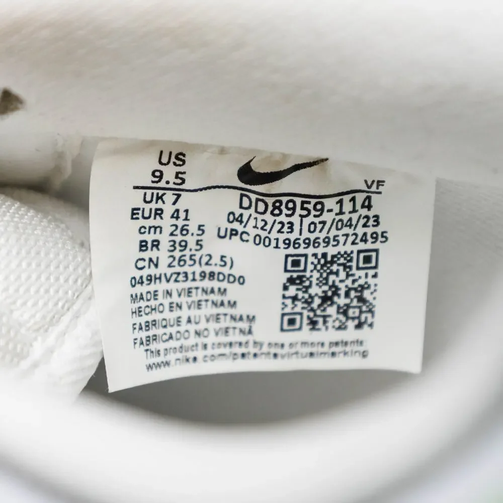Nike Air Force 1 07 Next Nature White Lime Blast Sneakers Womens 9.5 DD8959-114